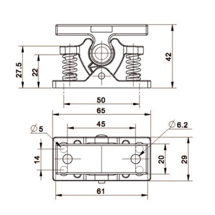 Innebygd Heavy-Duty Plug Buckle-C9301-5