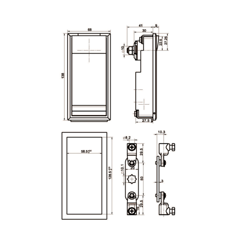 Hengelås Type Box Change Lock-A7801-1