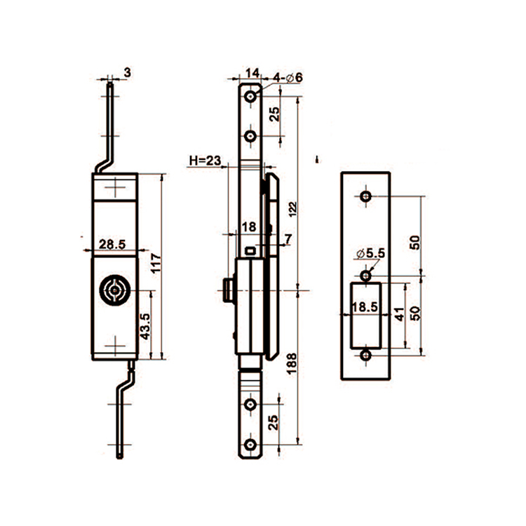 Verktøytype Drawbar Lock-A8131